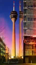 duesseldorf mit rheinturm